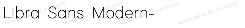 Libra Sans Modern字体转换